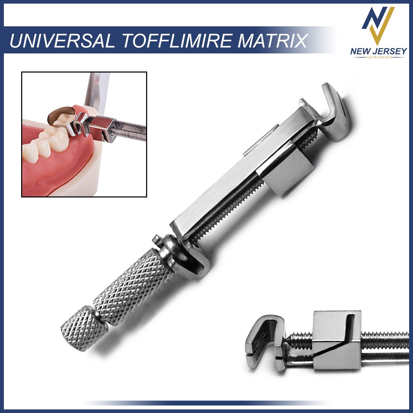 Universal Tofflemire Matrix Band Straight Retainers Clip Dental Instruments
