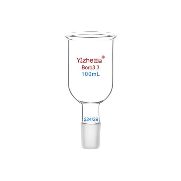 Chemistry Laboratory Glassware: 50ml-1000ml Cylindrical Funnel w/ PTFE Piston