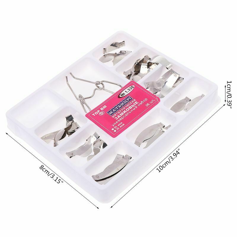 Dental Metal Matrix Band Saddle Sectional Contoured Matrices Springclip 35/50 μm