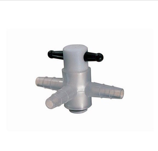 THERMO PP 3-Way T-Shape Stopcock 4mm TPE Plug Bore 6470-0004