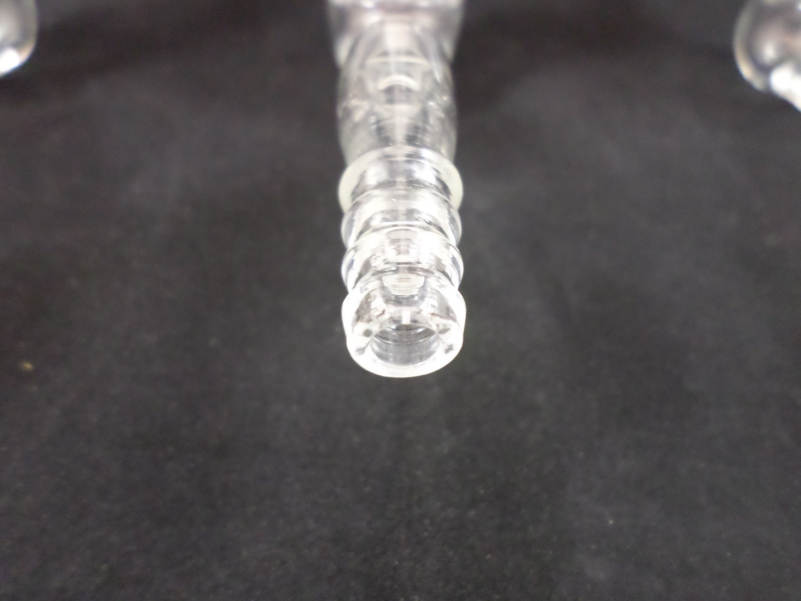 ACE Glass 235mm 3-Port Left Single Bank Inert Gas Vacuum Manifold PTFE Plugs