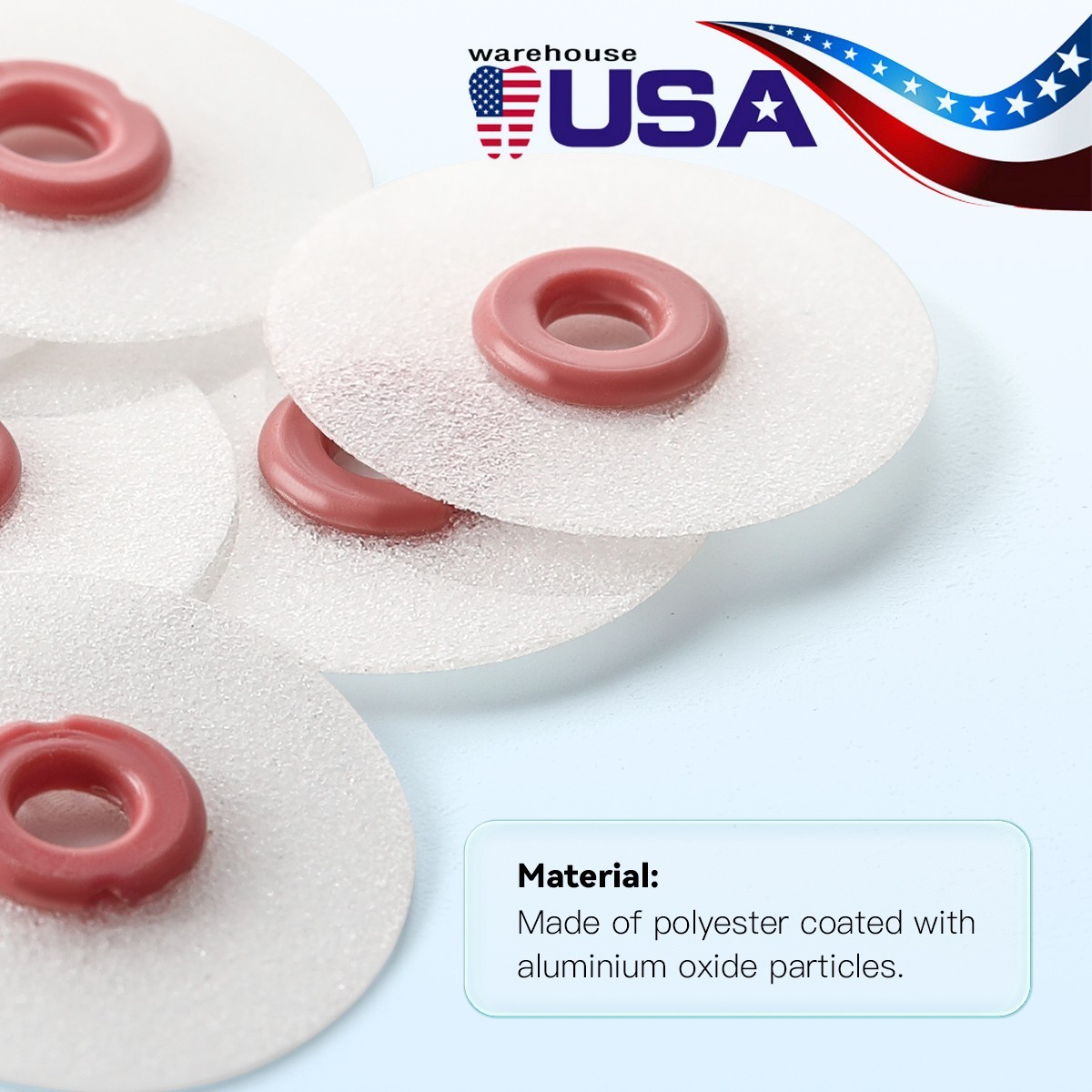 Dental Polishing Discs 40pcs 12mm Aluminum Oxide Coarse Fine Extra Fine Kit