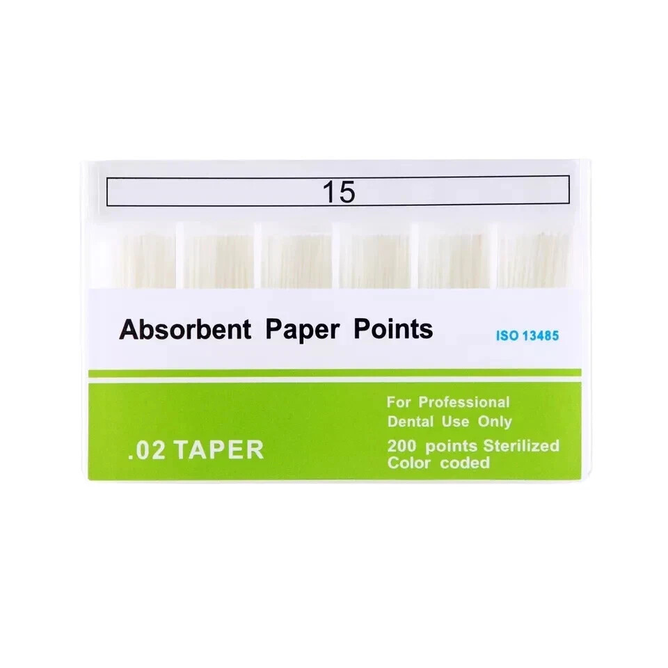 7Type Dental Endodontic Absorbent Paper Points Root Taper 0.02/0.04/0.06 15#-40#