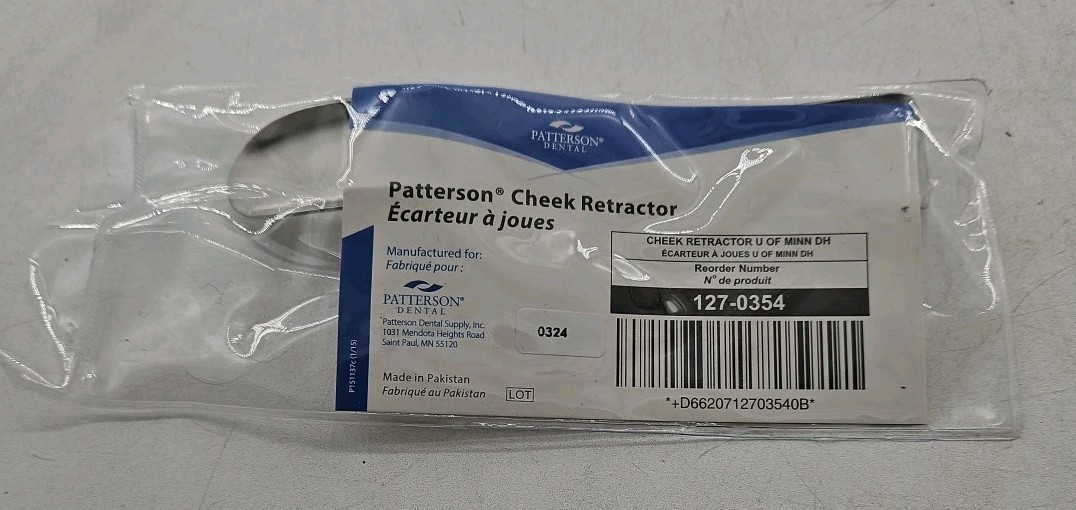Patterson Dental – 127-0354 – Cheek Retractor – Single End