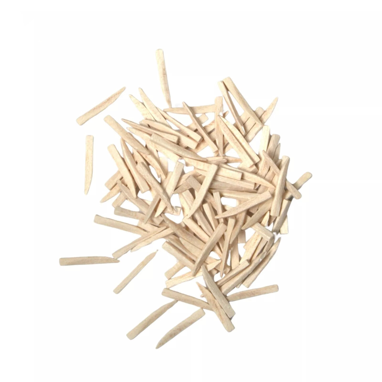 NEW DENTAL DISPOSABLE CURVED CONTOURED WOOD WEDGES NATURAL 500PCS/PK SMALL SIZE