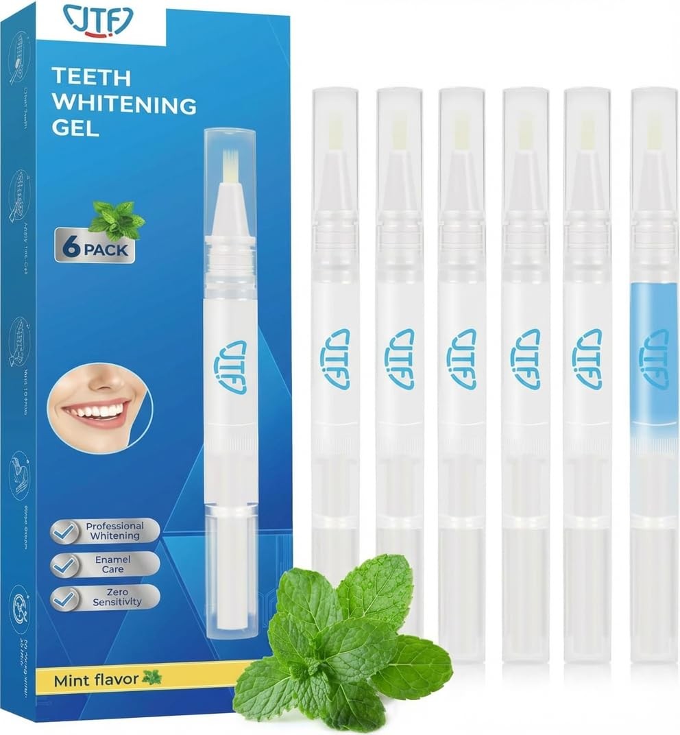 JTF Teeth Whitening Pen Kit: 35% Carbamide 0.07 Ounce (Pack of 6), White