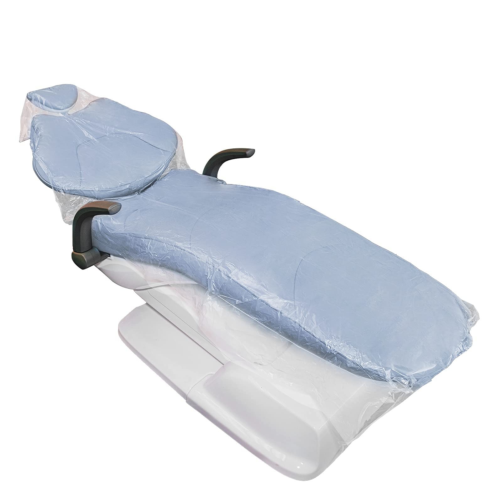JMU 125Pcs Dental Full Chair Cover, 29 x 80 Disposable Clear Plastic Sleeve Prot
