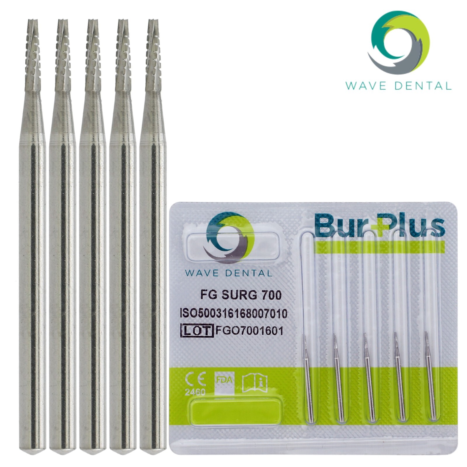 Wave Dental Surgical Length Bur Carbide 700 701 702 702L FG SURG Taper Bur Prima