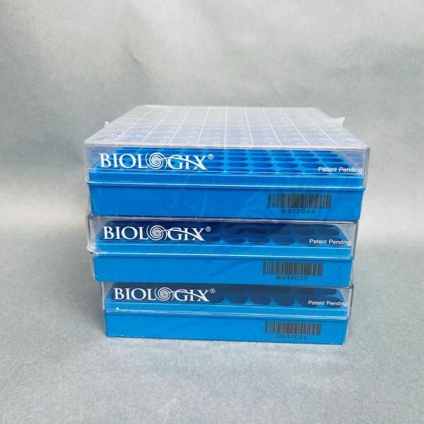 Biologix CryoKING Cryogenic Storage Boxes Blue 100 Well Case of 12 Boxes