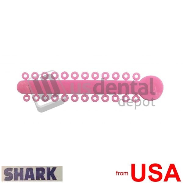 Orthodontic Ligature Ties PINK 1024 pk x 26ring – /40 Ties – Non Latex 103689