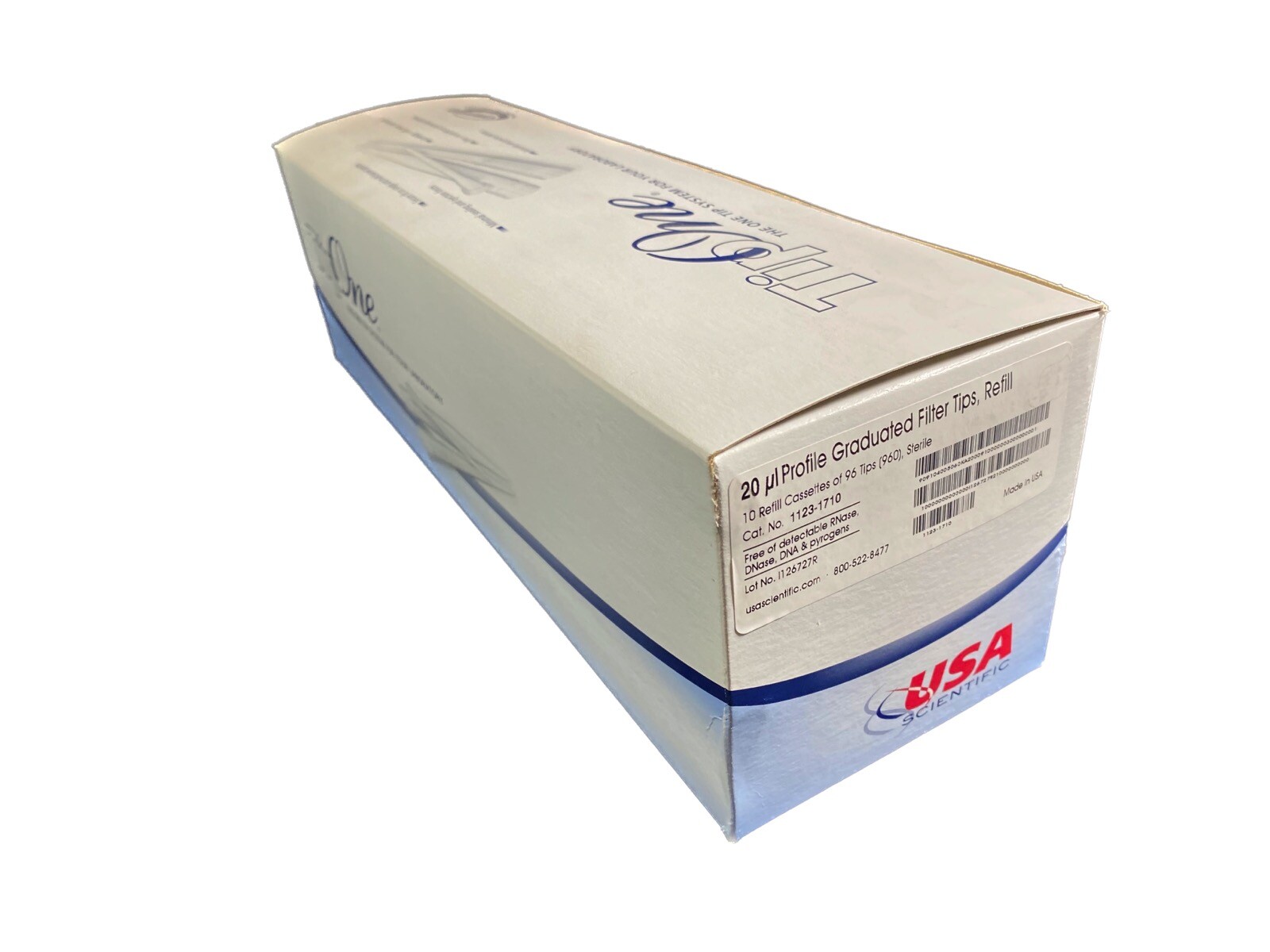 USA SCIENTIFIC TipOne 20µL Filter Tip Racks Beveled (960/cs) 1120-1710
