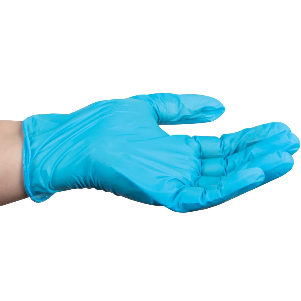 Disposable Nitrile Vinyl Blend Gloves, 4 Mil Extra Protection, Powder-Free, Late