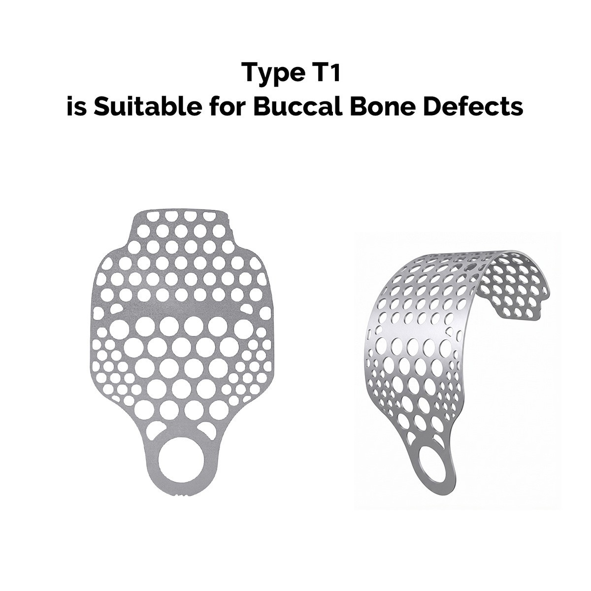 Dental Titanium Mesh Membrane Guided Bone Regeneration GBR Plate 5 Types