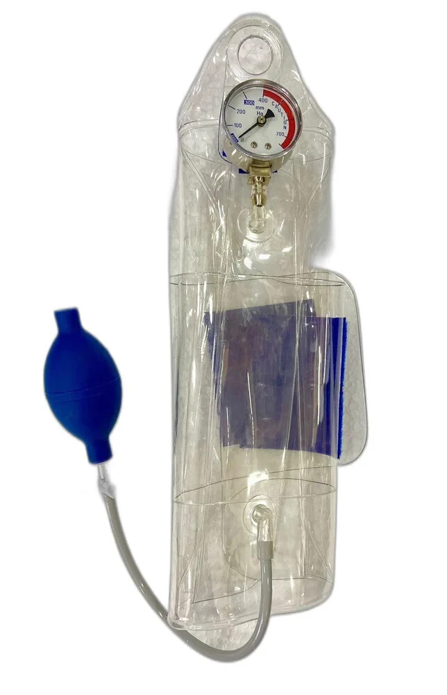 Pressure Infusion Bag 1000 ml Resuable Transparent Madex Type Set of 2 Pieces