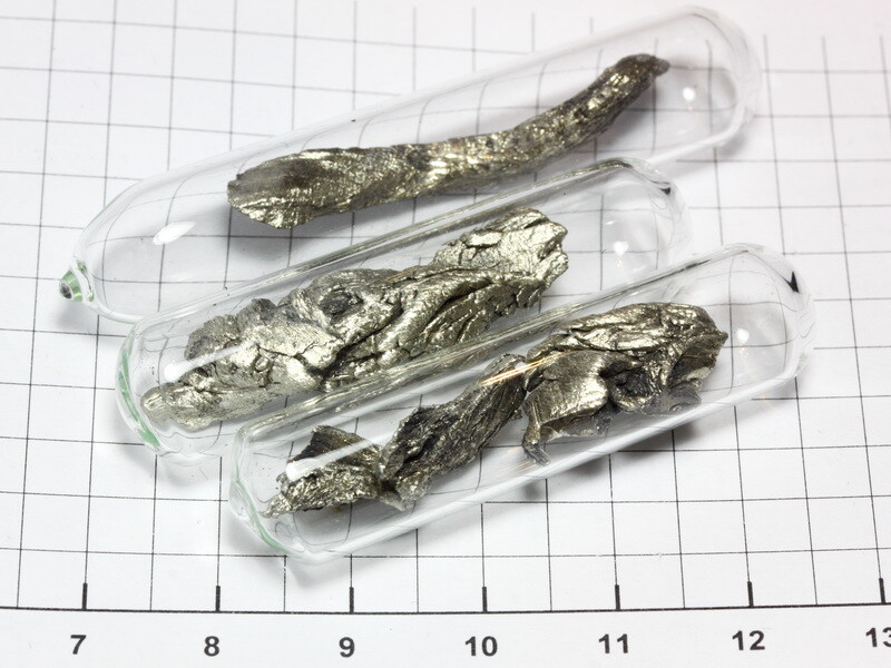 1 gram Calcium metal crystals dendritic sealed in ampoule under argon