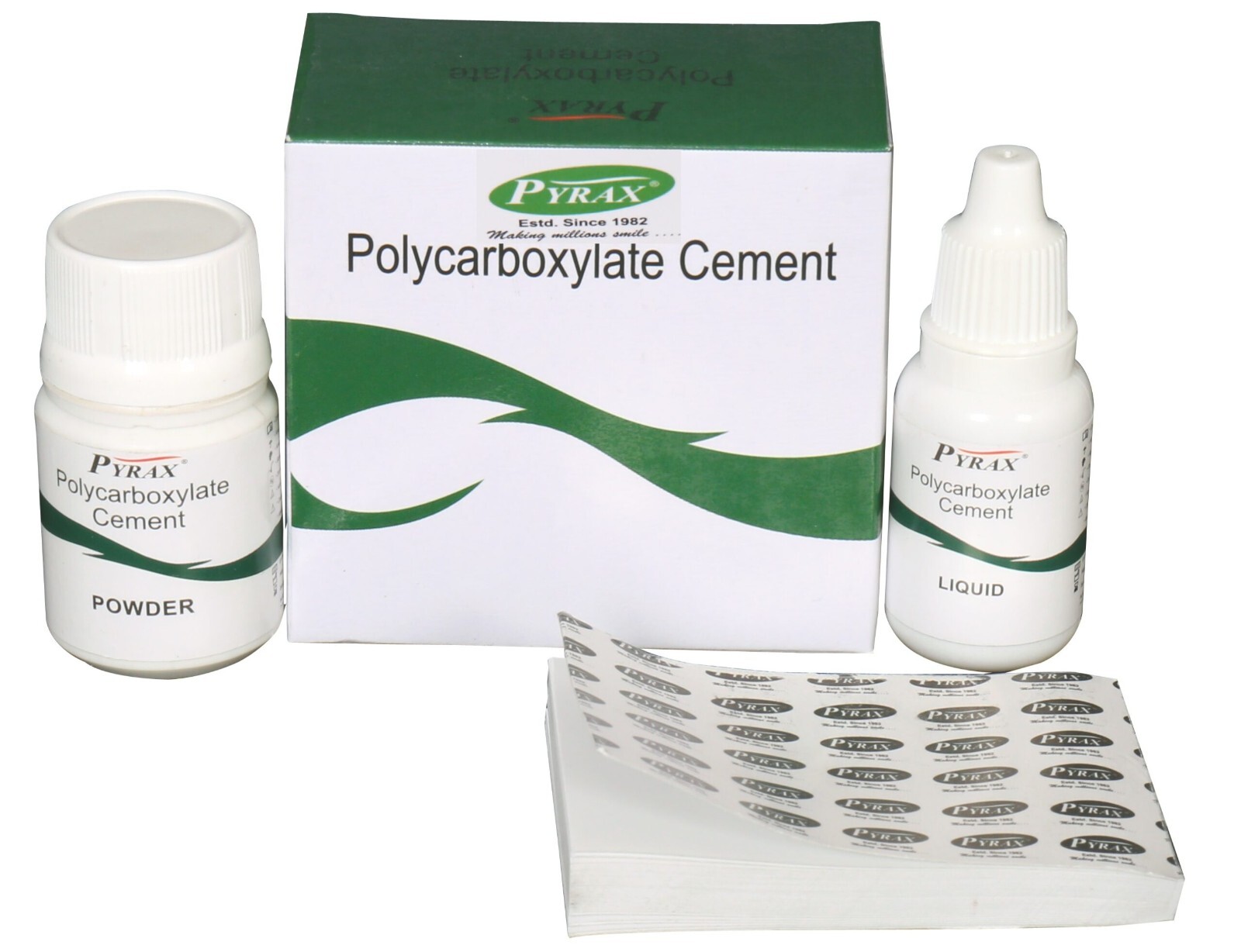 Pyrax Polycarboxylate Cement for Cementation of Crown & Bridge (Free Ship)