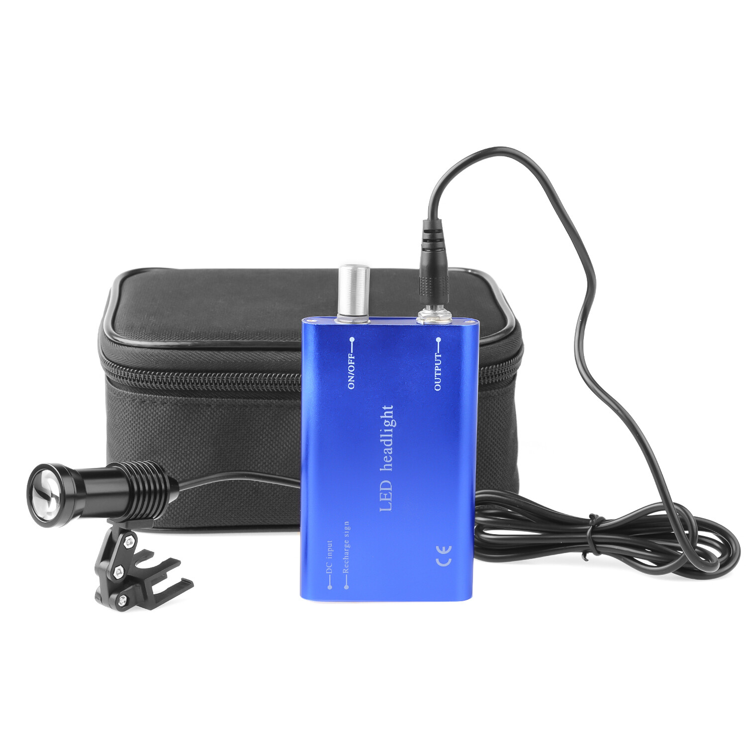Dental 5W Headlight High Power Two Clips+Light Shield for Loupe Magnifier DY-009