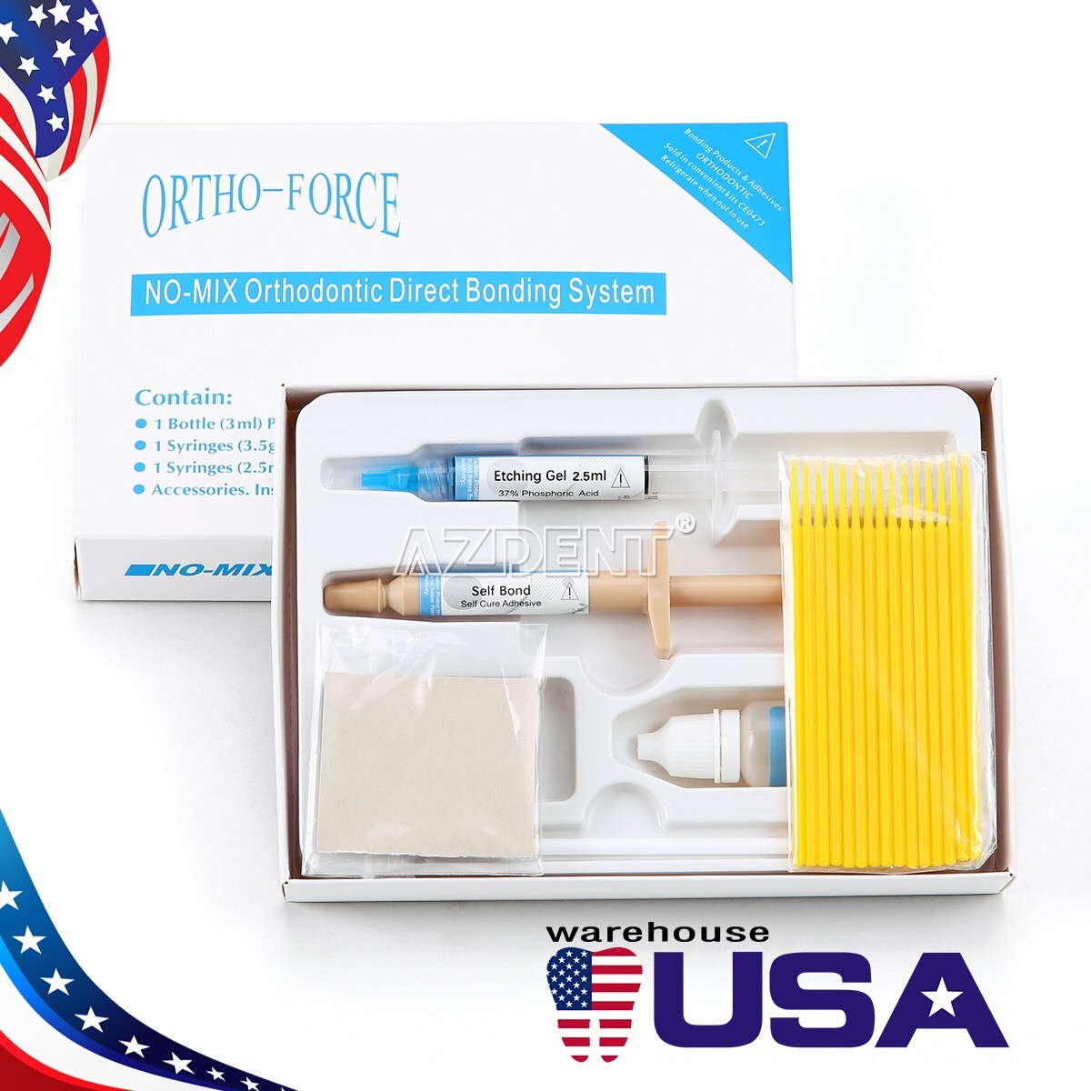 1 X Dental Etch Visible light curing Dentin Enamel Resin Bonding Adhesive