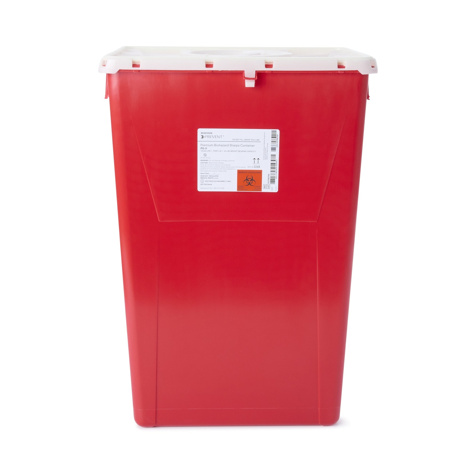 McKesson Prevent Sharps Container 18 gal. Vertical Entry