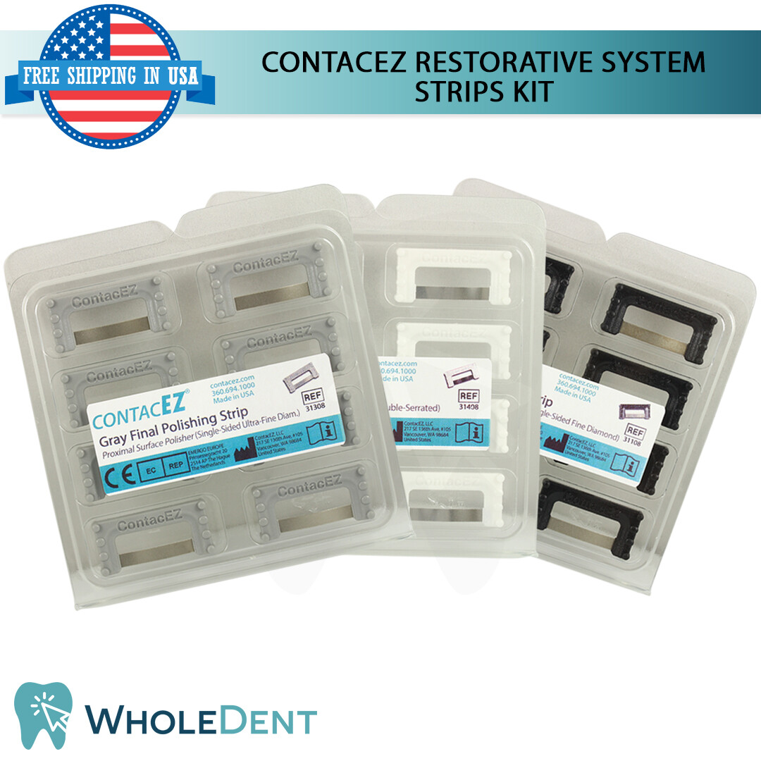 ContacEZ Restorative System Kit 24 Strips Dental Crowns Veneers Inlays Onlays