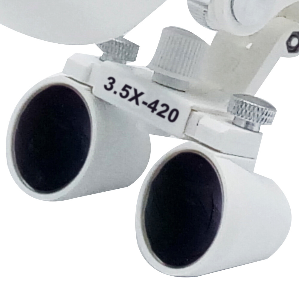 3.5X Dental Surgical Binocular Loupes Medical Headband Magnifier LED Headlight