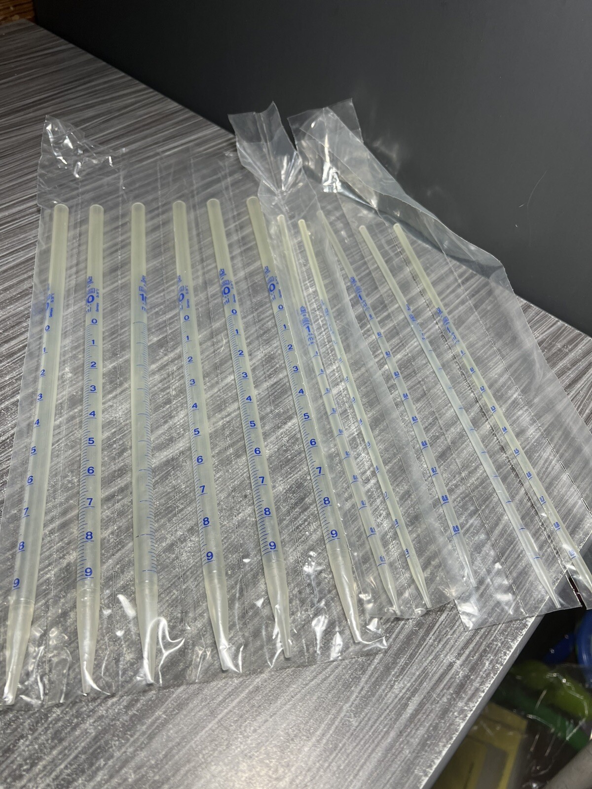 Plasti Brand Pipette Tips PP, Five 10ML 0.1 & Five 1ML 0.02 non sterile GERMANY