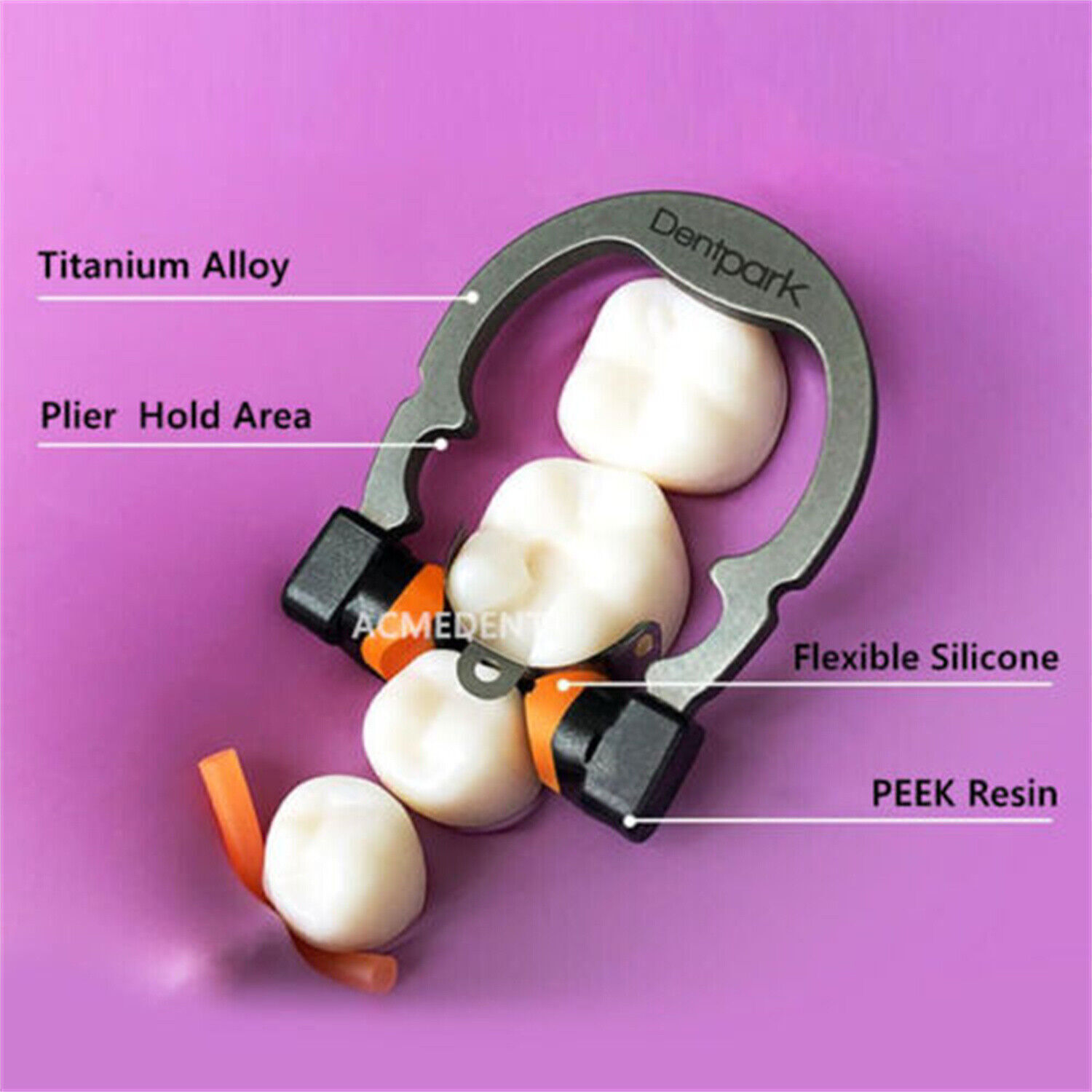 Dental Matrix Bands Refills Ring Clamp Sectional Contoured Matrice Niti Hand Use