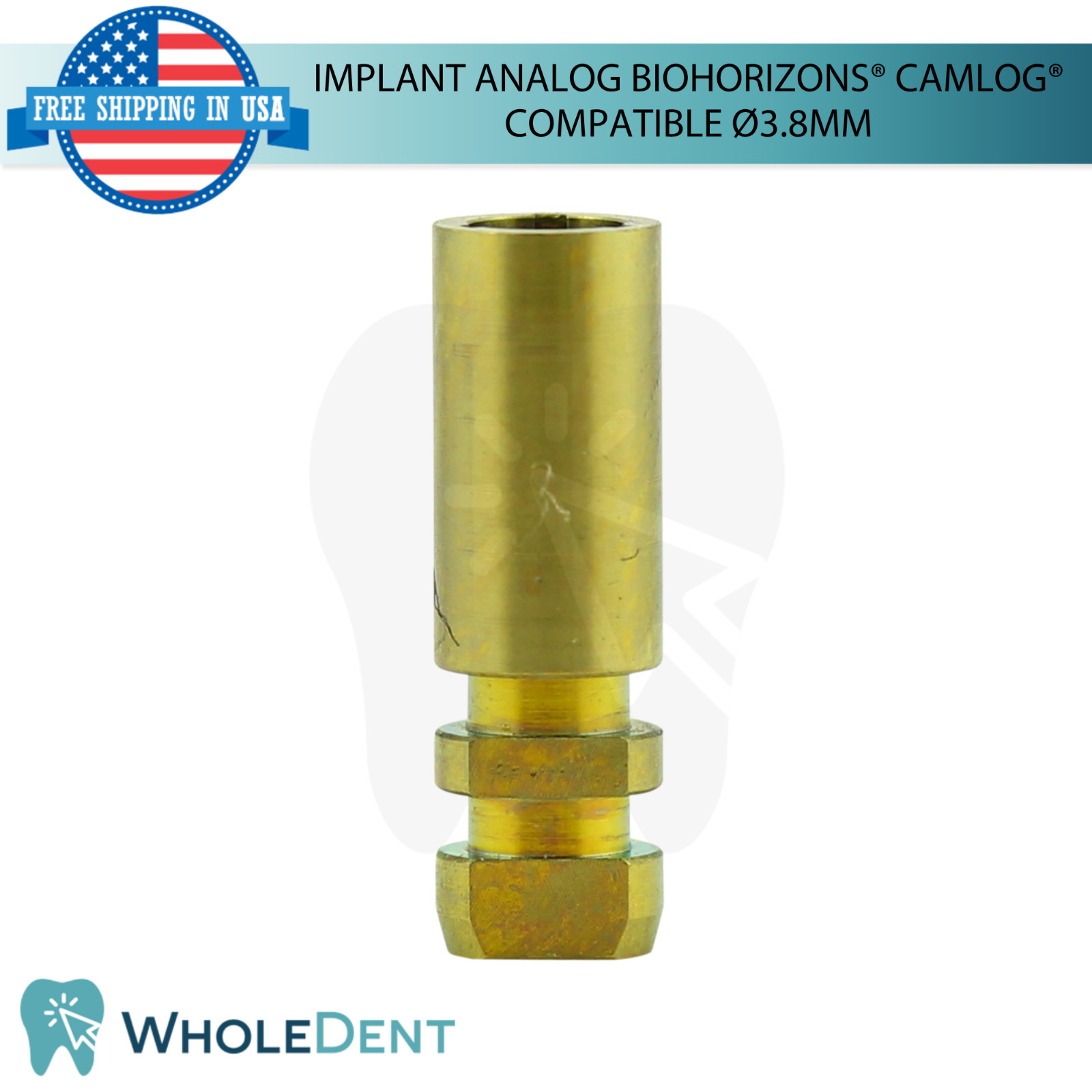 5 Dental Fixture Analog BioHorizons® CAMLOG® Compatible Ø3.8mm Platform Lab