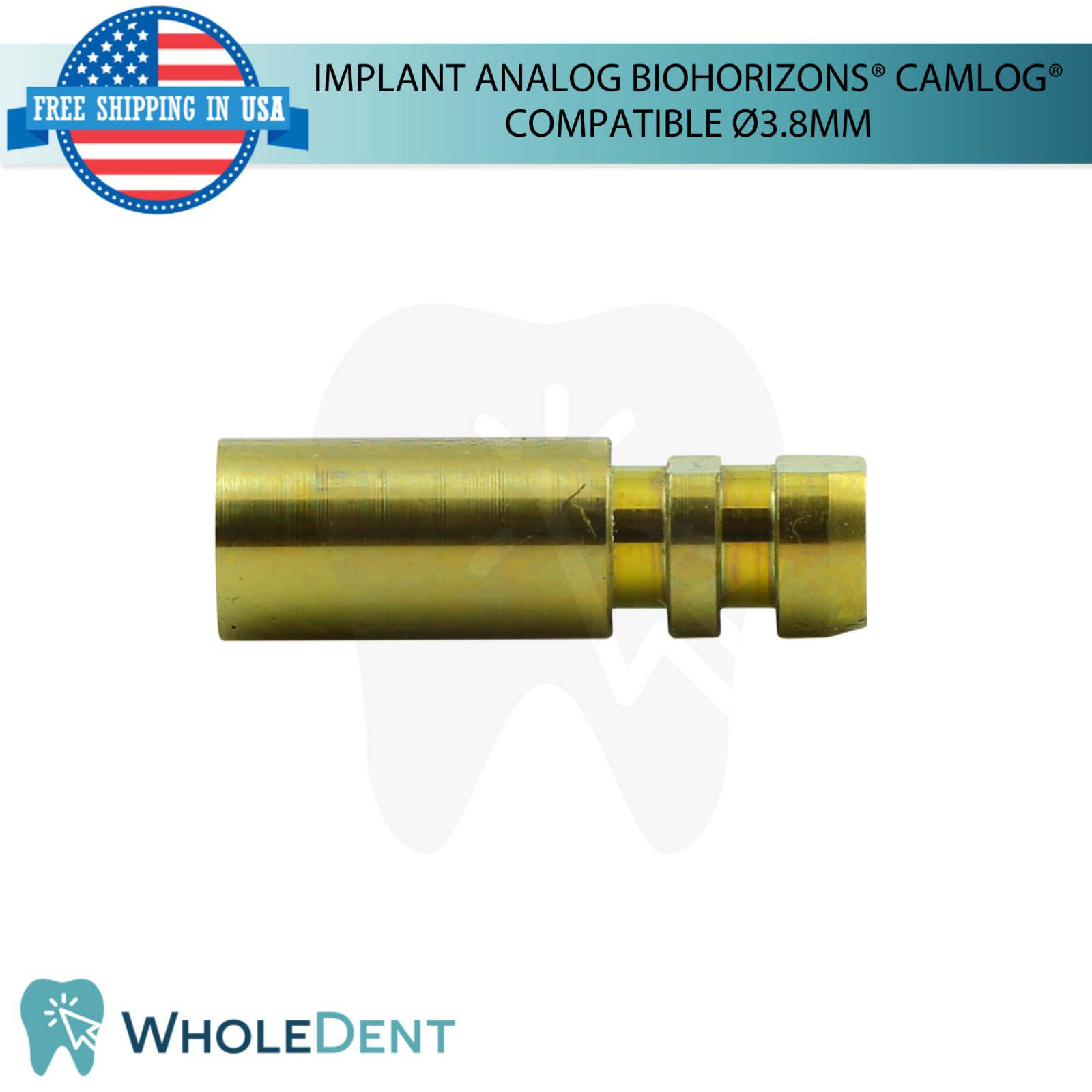 5 Dental Fixture Analog BioHorizons® CAMLOG® Compatible Ø3.8mm Platform Lab
