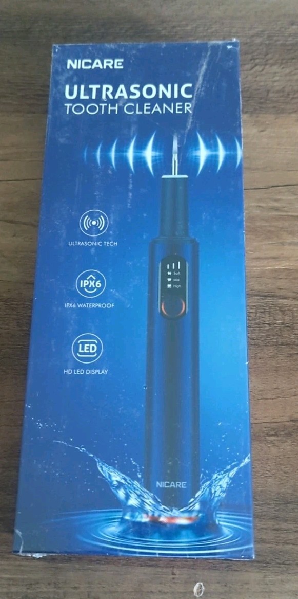 Nicare Ultrasonic Tooth Stain Cleaner LED Display Dental Plaque Remover USB New
