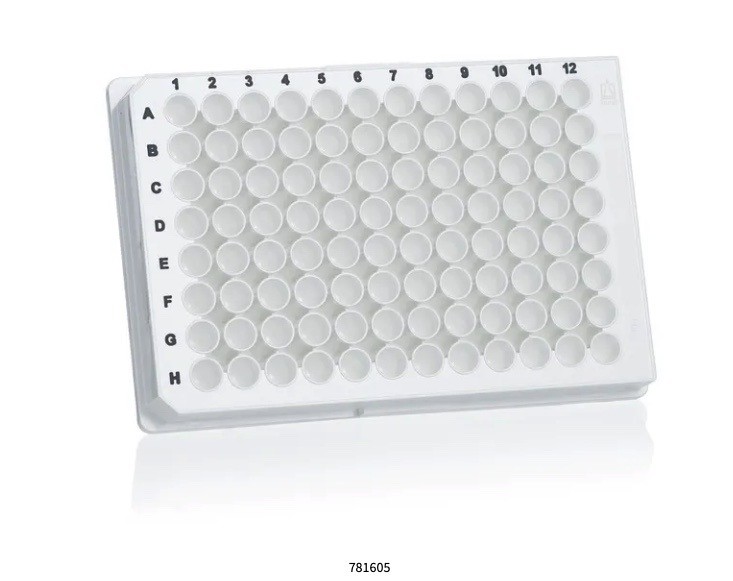 (85) BRAND TECH 96-Well PureGrade Microtitration Plates White F-Bttm 781605