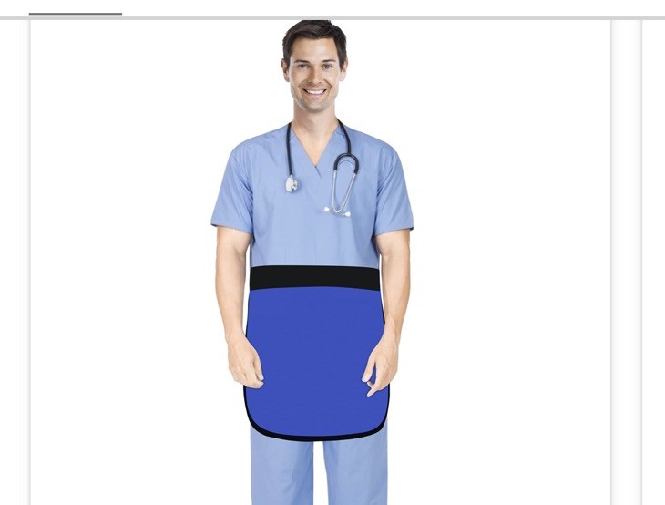 Half Lead Apron for X-Rays – 0.5mmpb Xray Apron Lead Shield for Lower Body Ad…