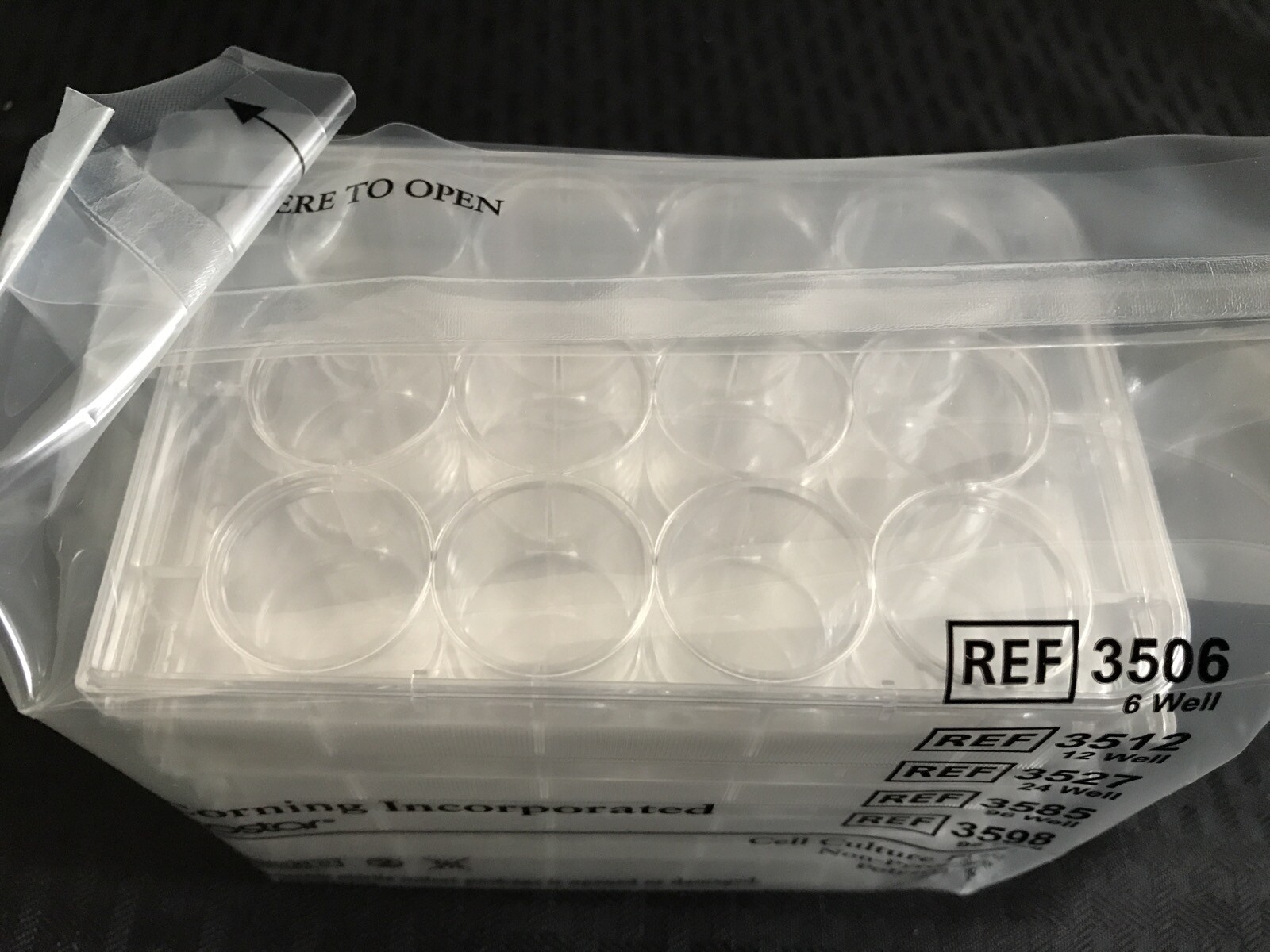 (100/Cs) CORNING Costar 12-Well PS TC Treated Cell Culture Plates Lids 3512