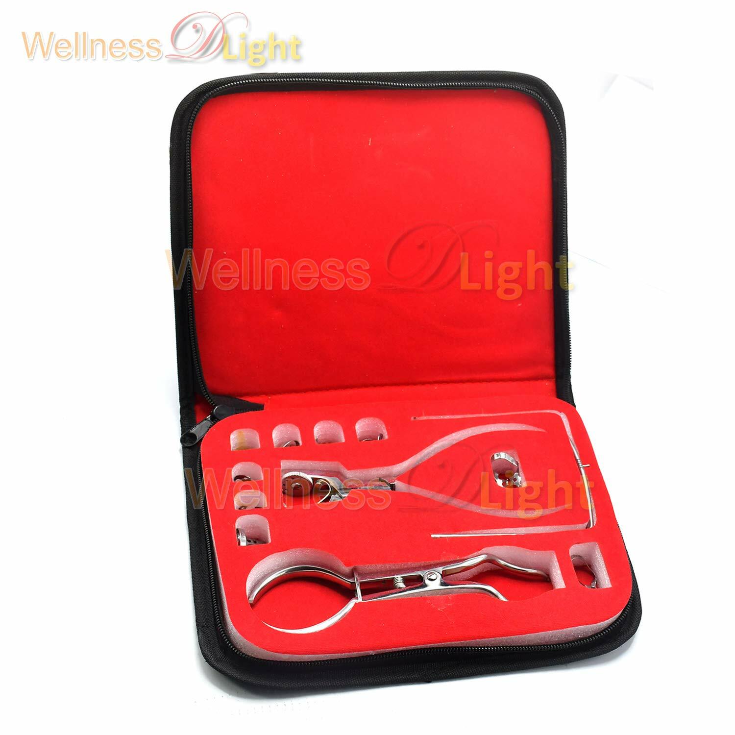 Starter Kit Of 12 Pcs Rubber Dam Dental With Frame Punch Clamps Instru DN-2207