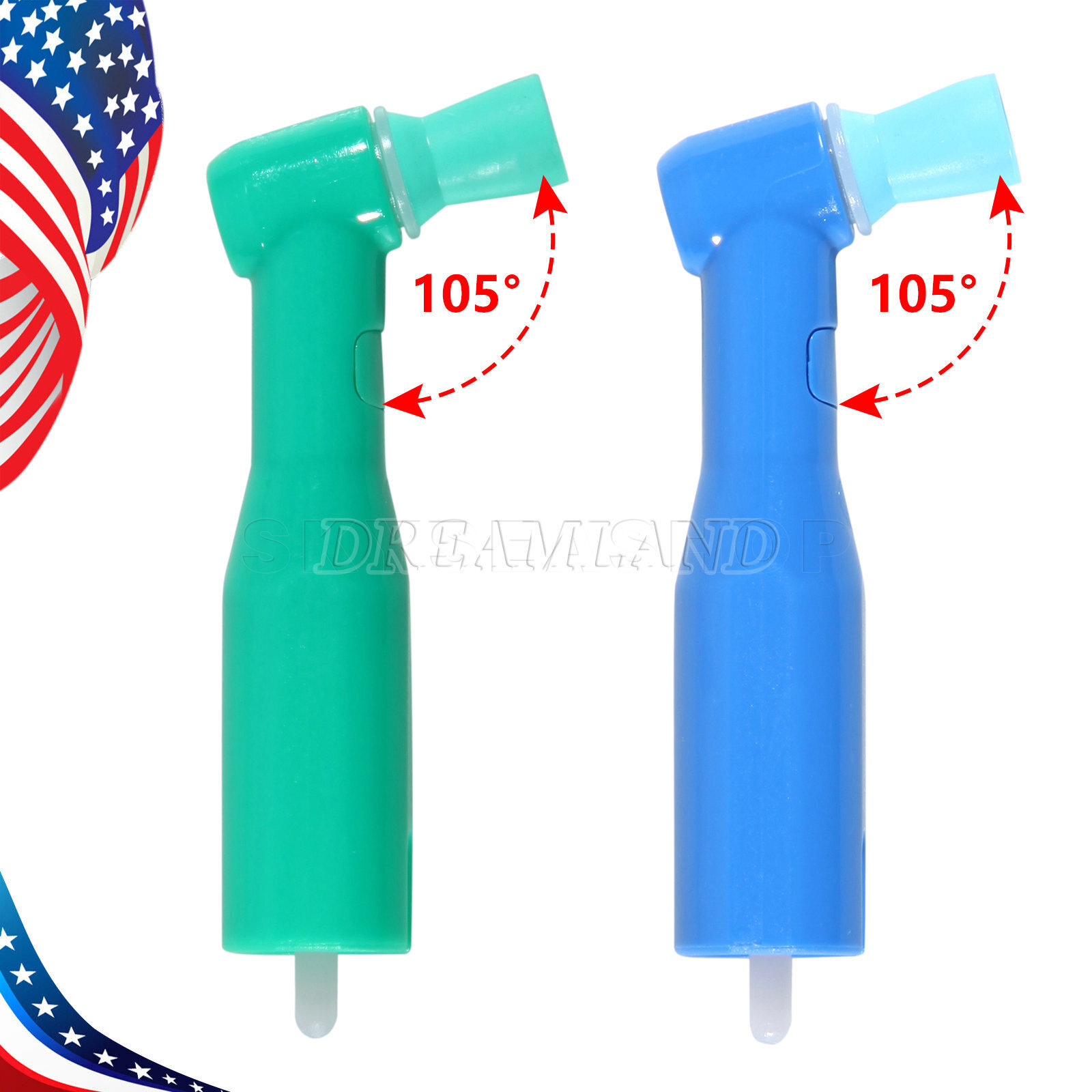 100 pc Dental Disposable Prophy Angles Soft Polishing Cup Brushes Latex Free