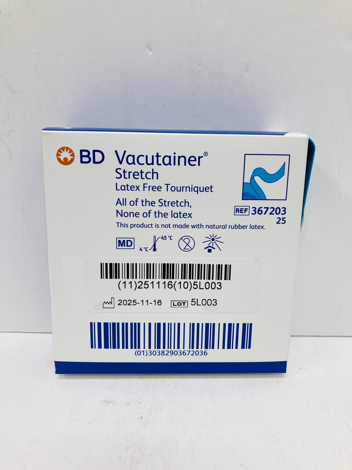 Vacutainer Tourniquet Strap, Polyethylene, 18 Inch Length – Box of 25