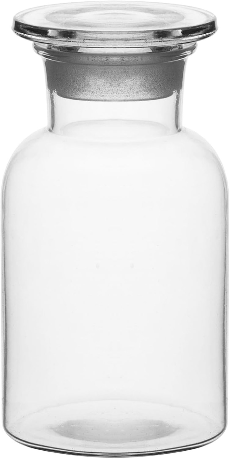 Labs Reagent Bottle, Soda Glass, Wide Neck with Stopper, 500 Ml