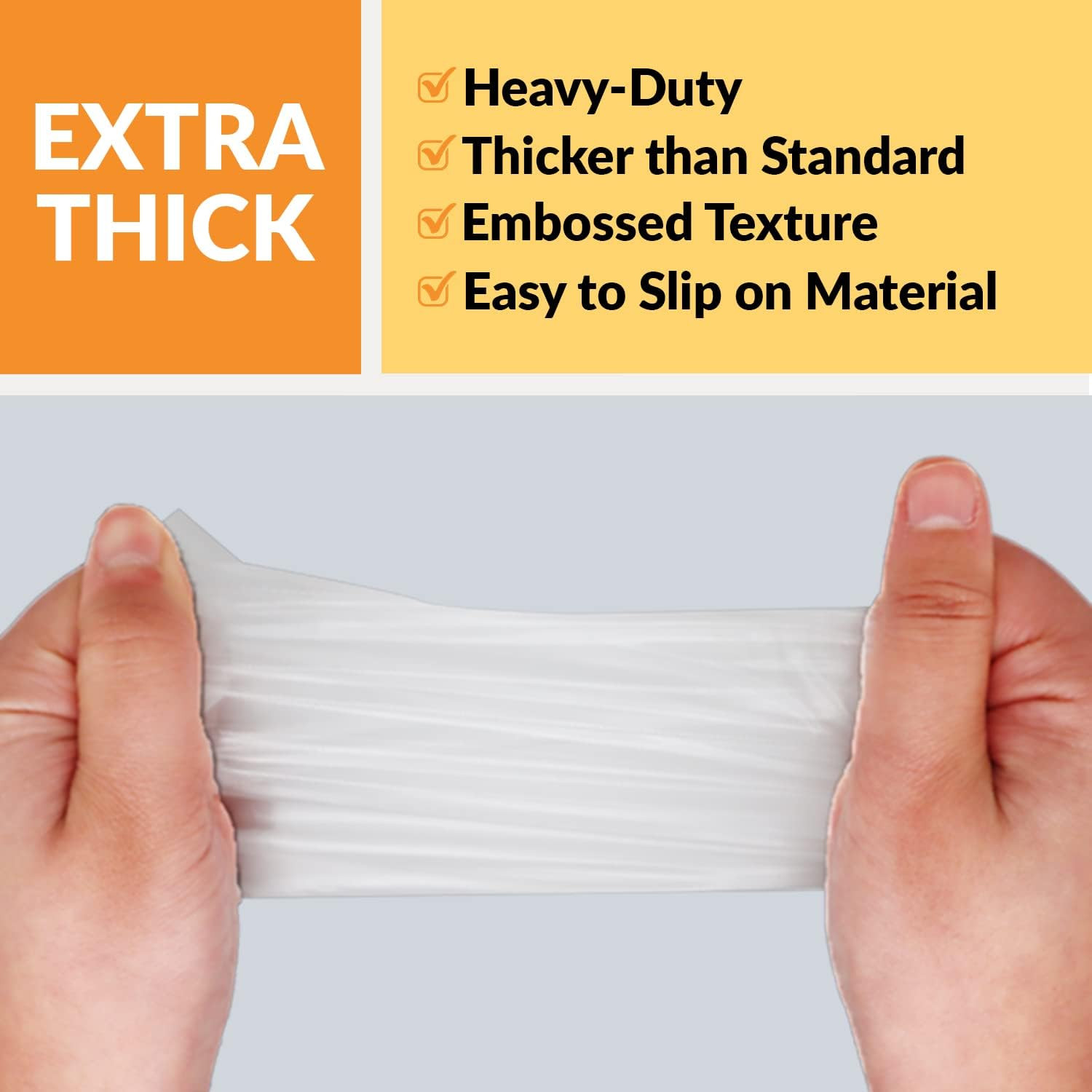 200 BPA Free Disposable Heavyweight Cast Poly CPE Gloves, Embossed PE Plastic…