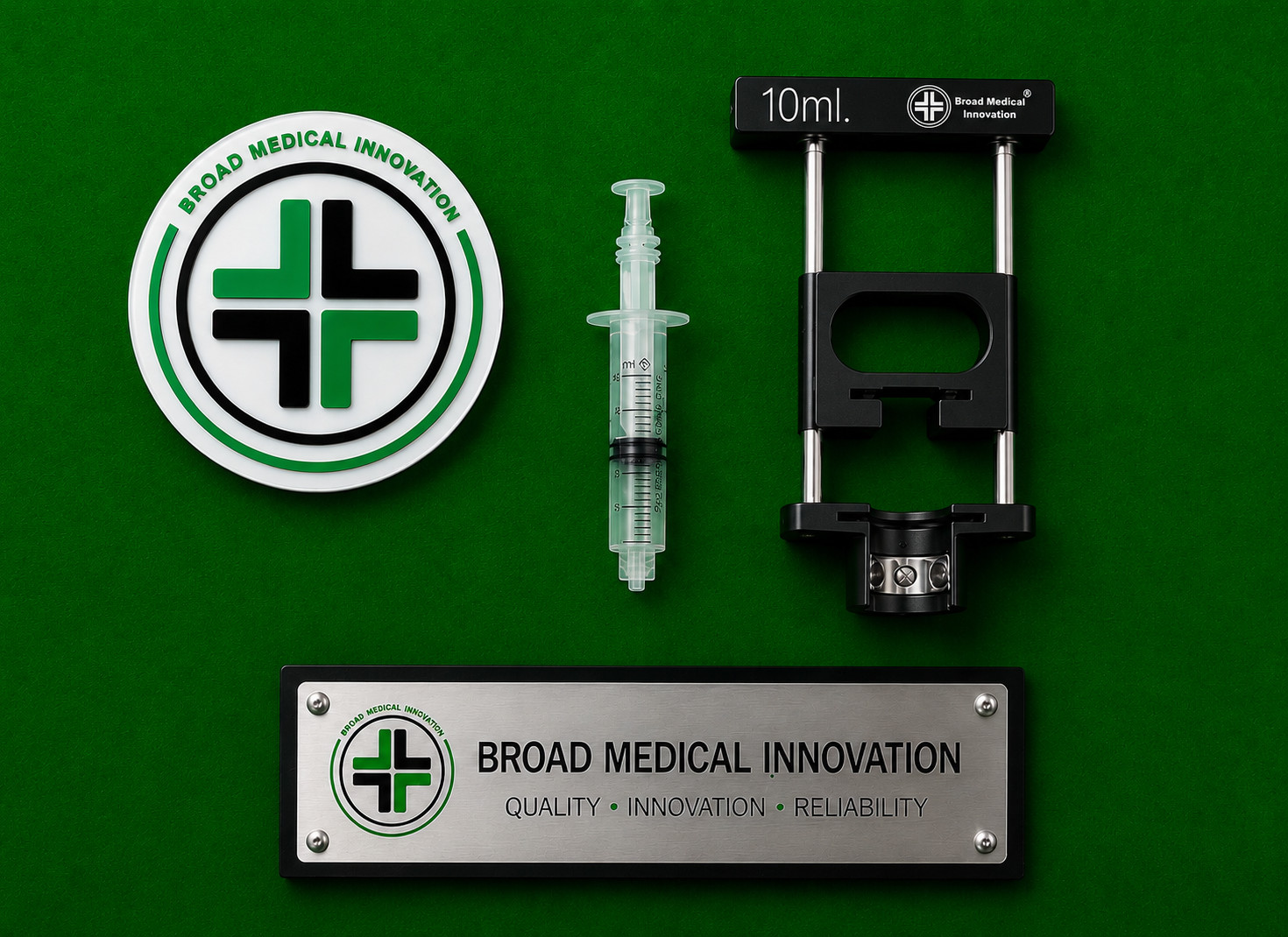 Black Edition 10ml Aspiration Gun FNAC Syringe Holder Stainless Steel