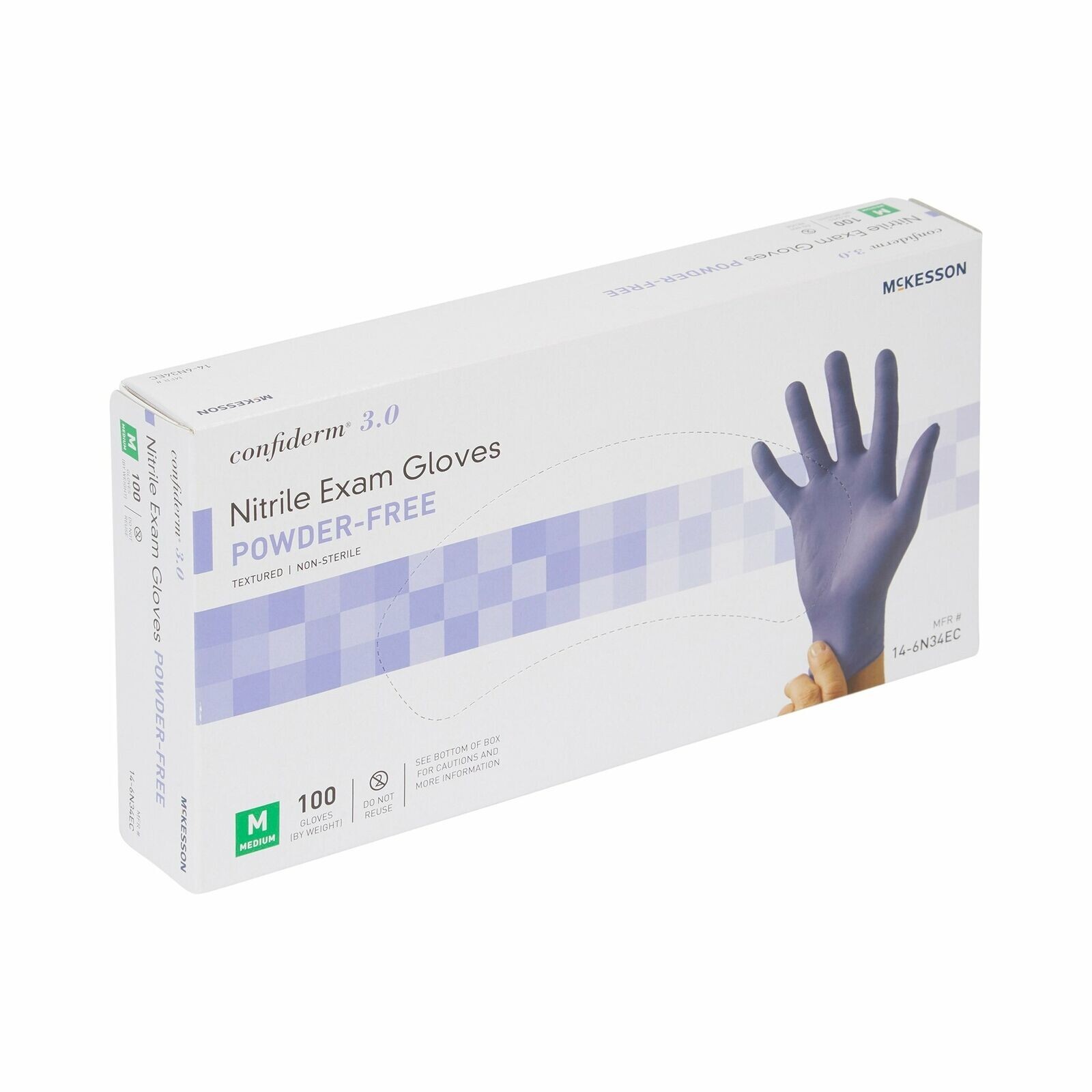 McKesson Confiderm Nitrile Exam Glove – 100 per Box