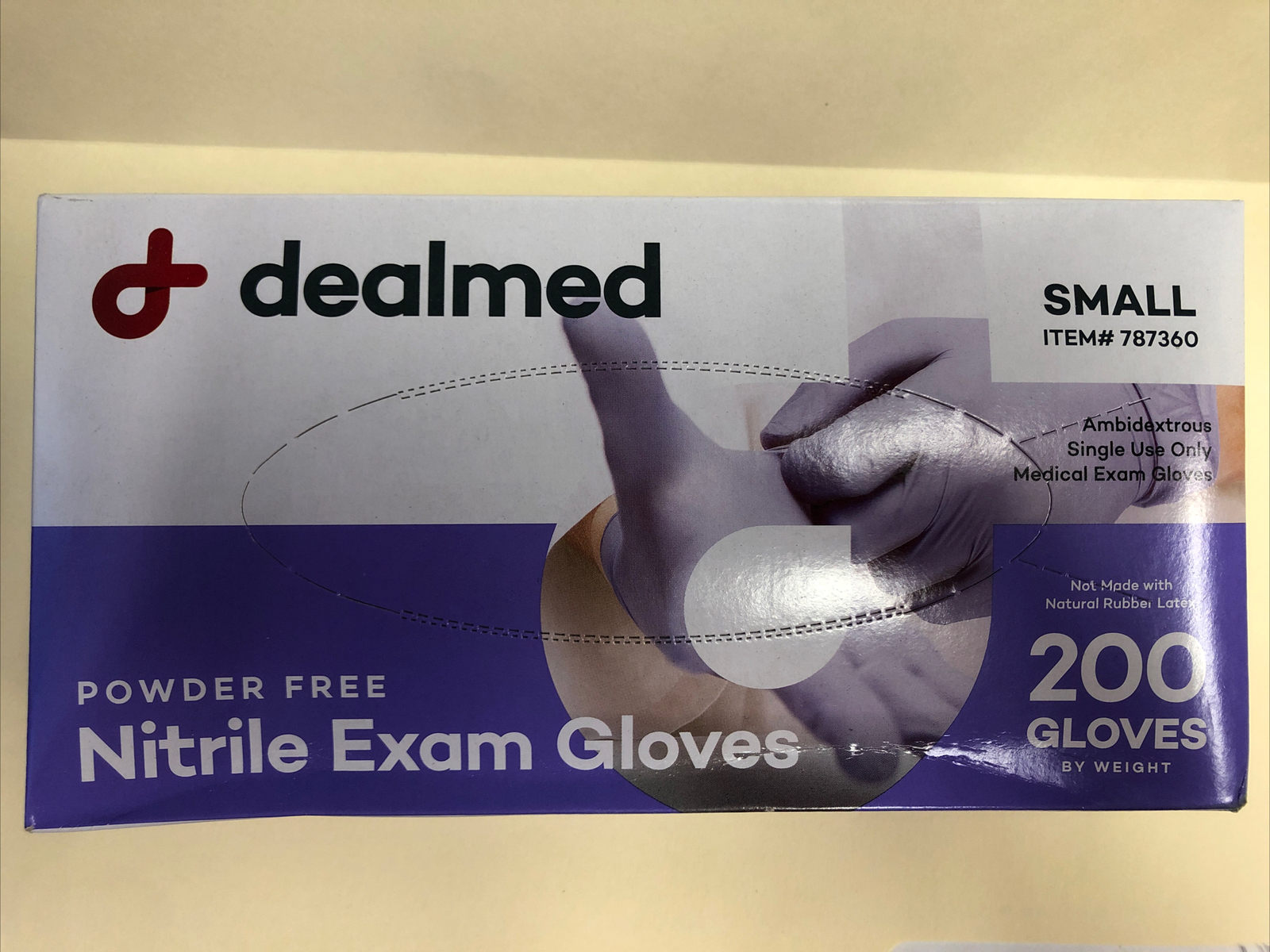 Dealmed Medical Exam Gloves – 200 Count Small Nitrile Gloves Disposable Glove