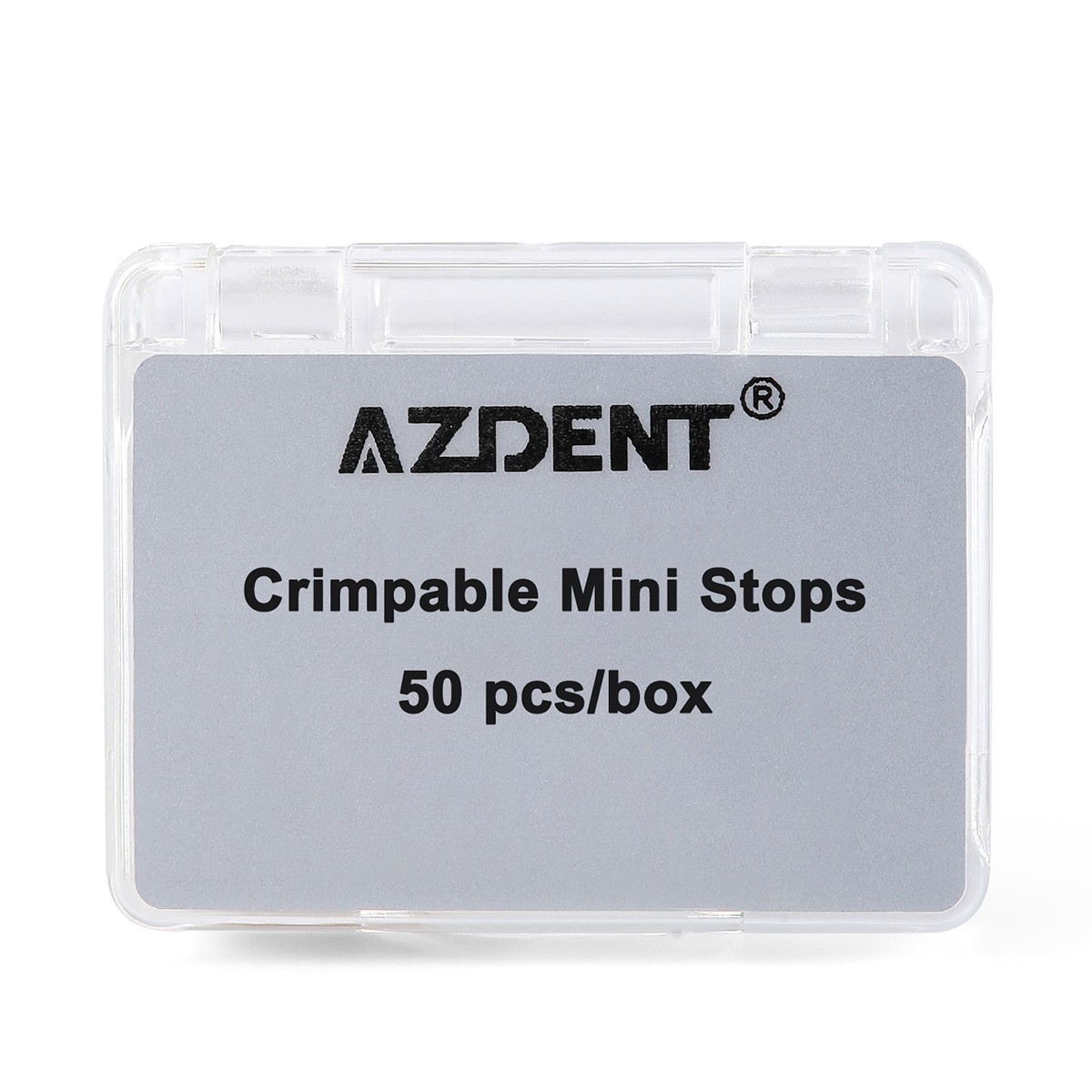 50Pcs Dental Orthodontic Crimpable Stops Stainless Steel Split/Mini for Archwire