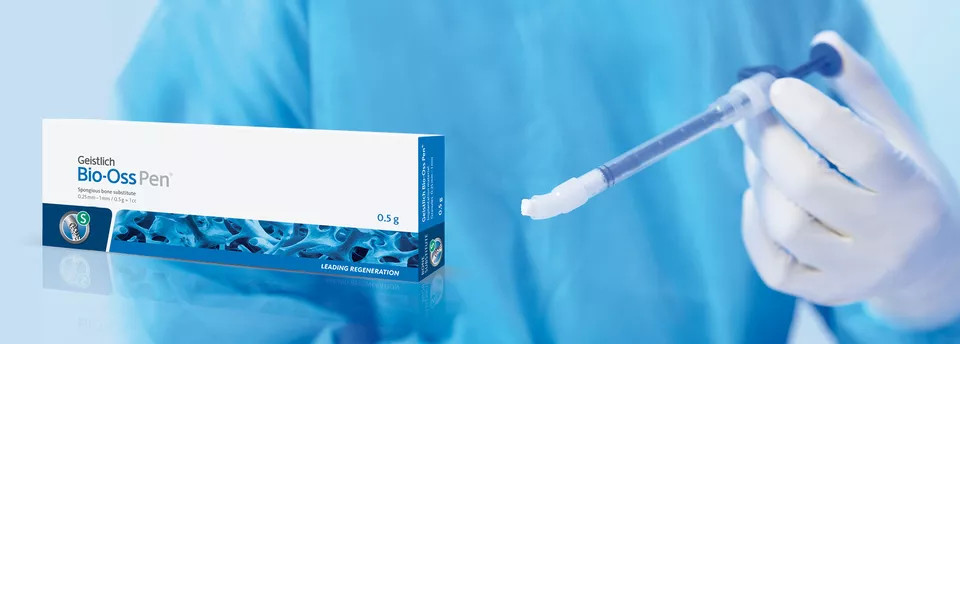 Geistlich «Bio-Oss Pen» Small Granules (0.25 -1mm) Bone Grafting 0.5g/1cc.