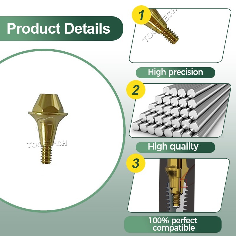 6pcs Multi unit straight abutment GH1mm GH2mm MUA for DIO UF Old Line Mini