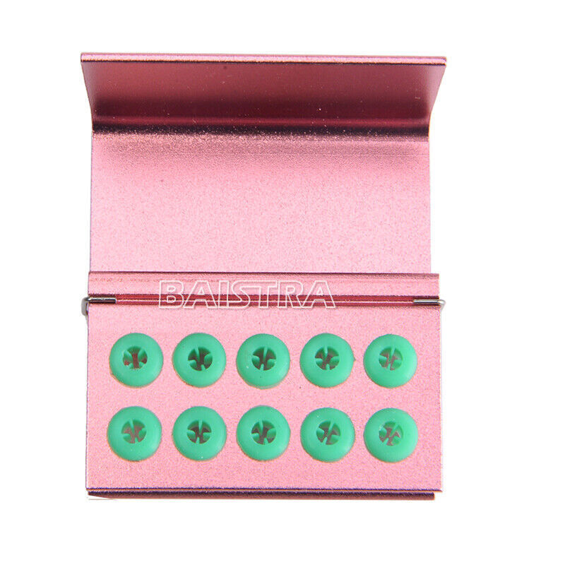 Dental Burs Holder Block 10 Holes/16 Holes with Silicon Cover FG RA Autoclavable