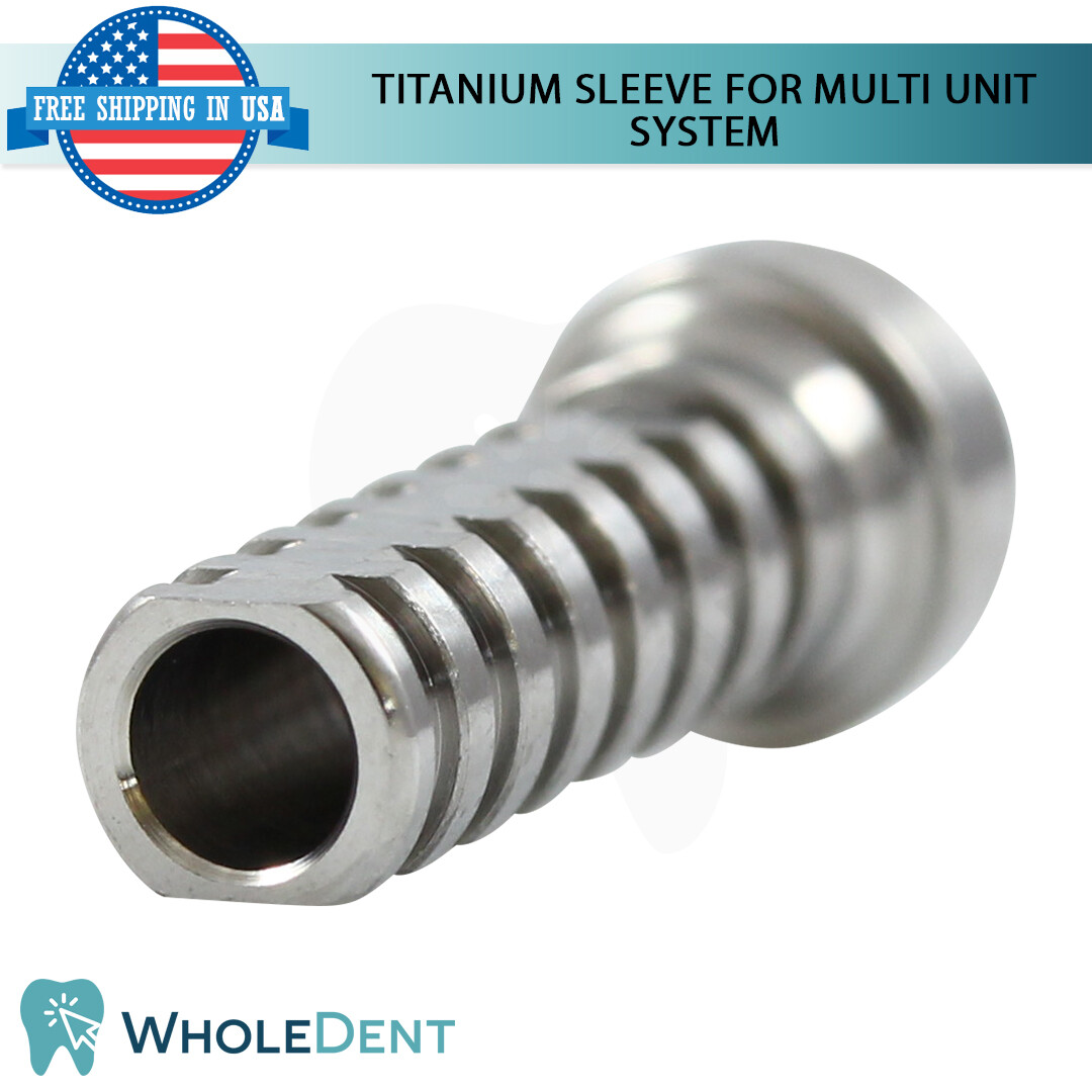 1x RP Conical Hex Angulated 30° Multi Unit Titanium Sleeve Set Dental Tools