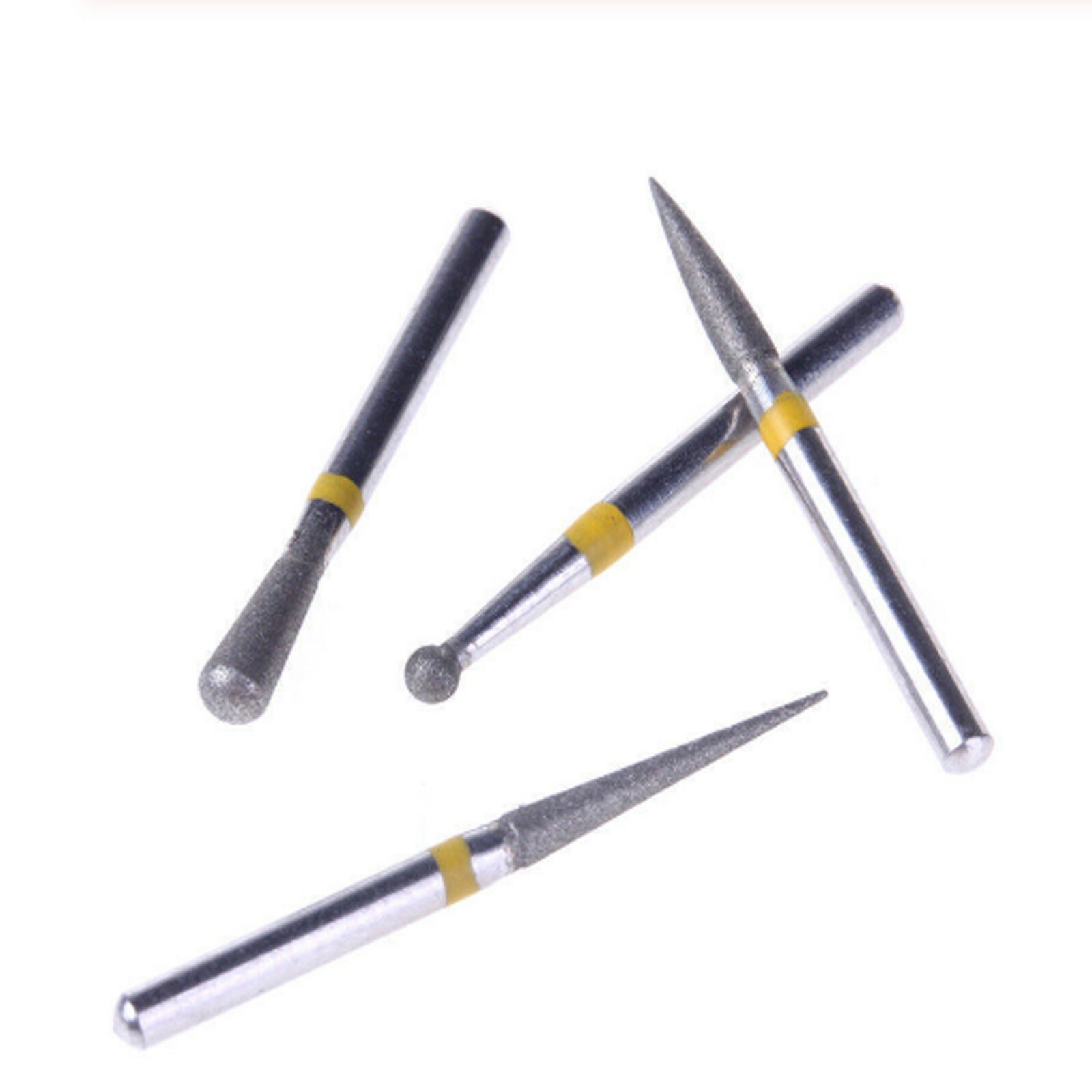 10pcs/kit Dental Diamond Burs for Teeth Porcelain Ceramics Composite Polishing