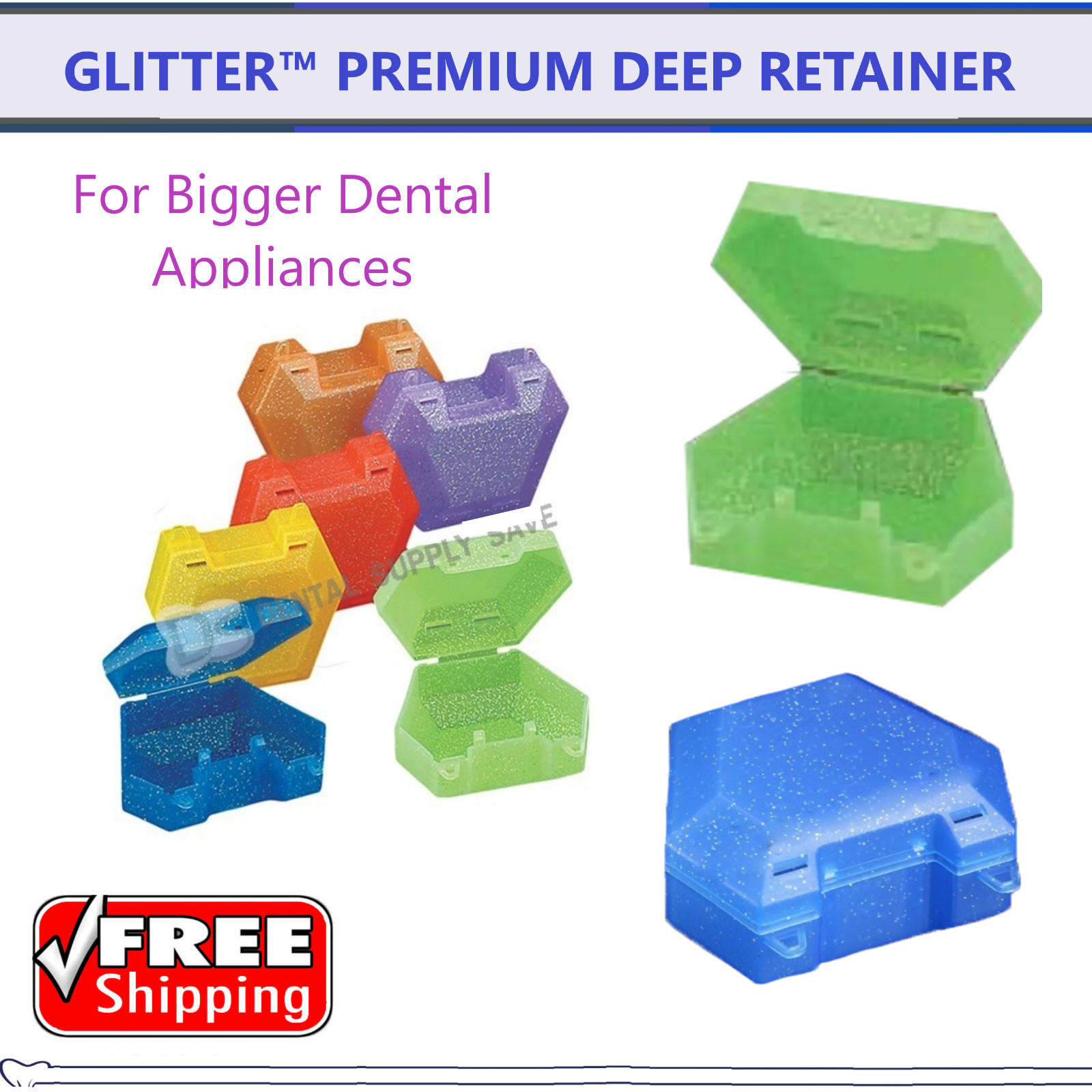Up to 12 x Dental Retainer Case Denture Case, Durable & Similar Mouth Guard