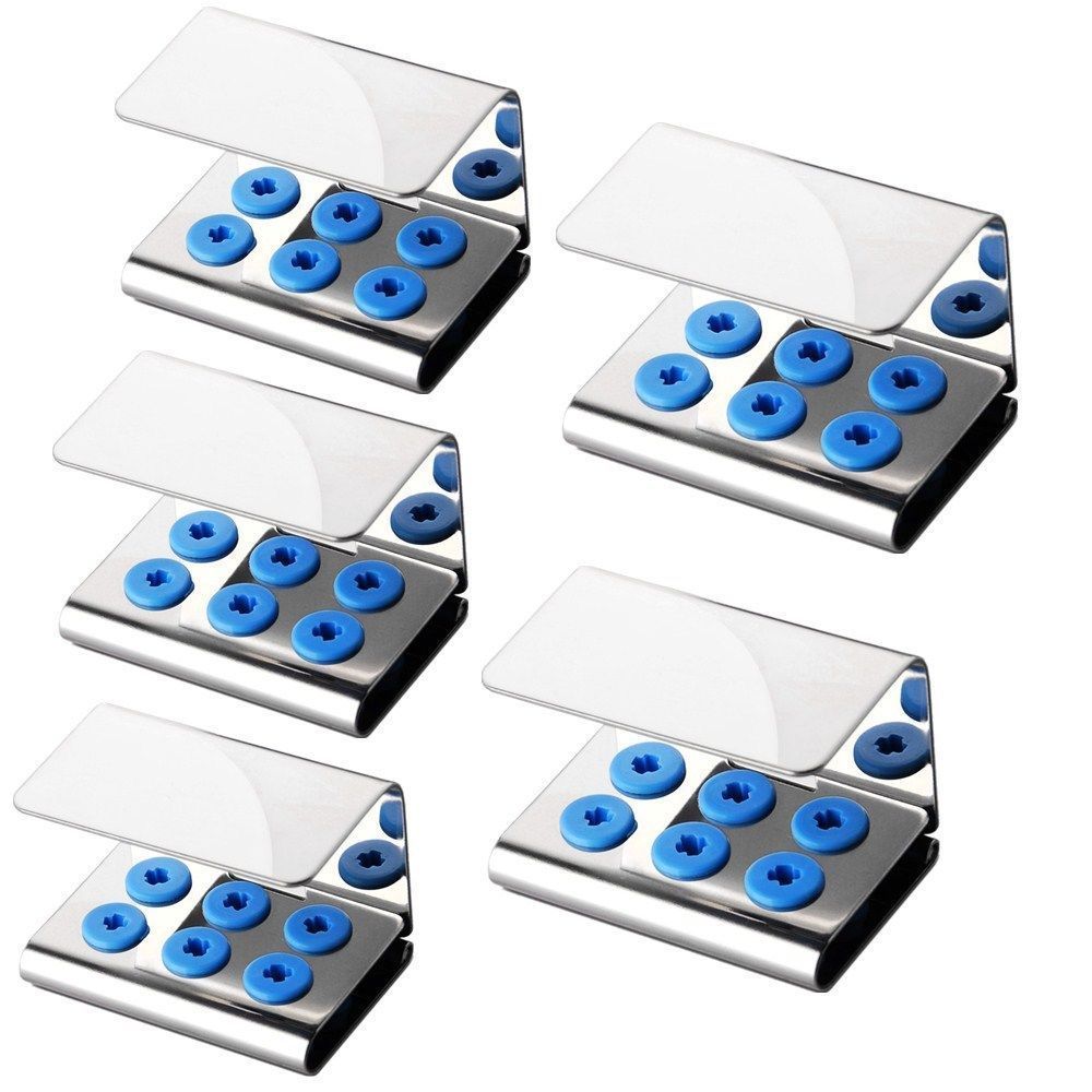 10Dental Ultrasonic perio Scaler Tip 6 holder box fit EMS Woodpeker DTE SATELEC