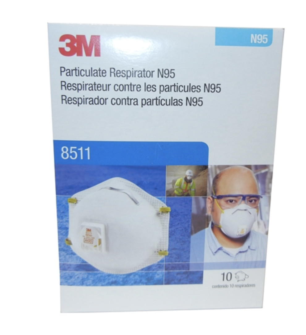 3-M8511 N95 with Cool Flow Brand New in the box 10-pack EXP: 2025